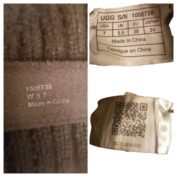 UGG Australia | Cambridge | Leather Boot Black Metallic Gold | Women | Size: 7 - Picture 11 of 16